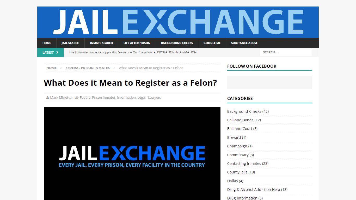 What Does it Mean to Register as a Felon? – Jail and Inmate Search Blog